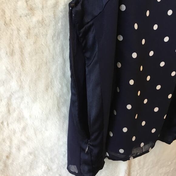 Banana Republic Navy Polka Dot Spaghetti Tank Top - Picture 10 of 13